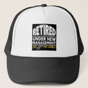 Retired See Wife For Details Retirement Vintage Trucker Hat