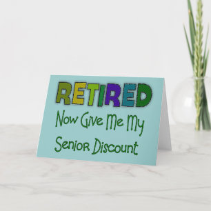 Retired SENIOR DISCOUNT Card