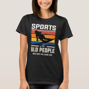 Retired skier alpine skiing snow ski downhill ski  T-Shirt