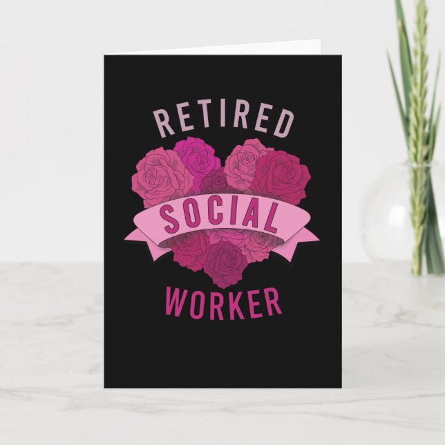 Retired Social Worker Card (Front)