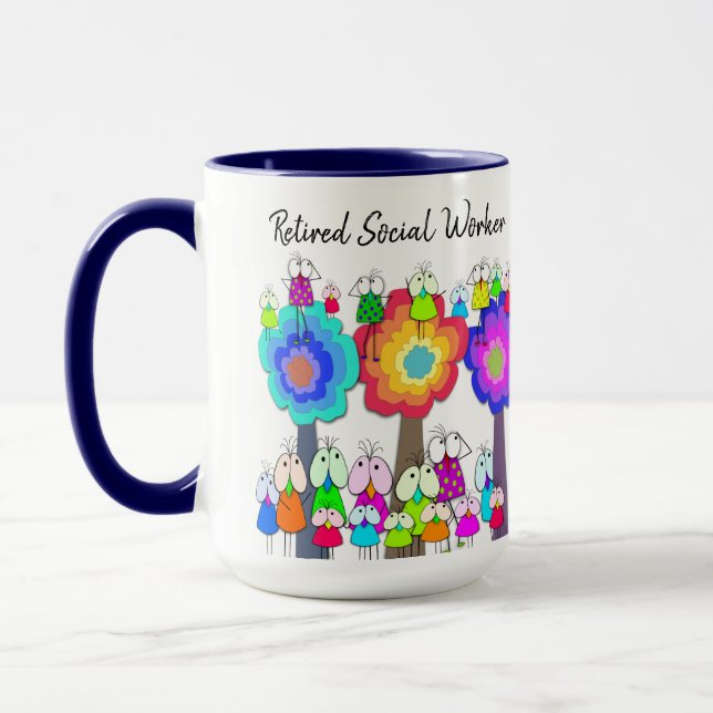 Retired Social Worker Mug (Left)