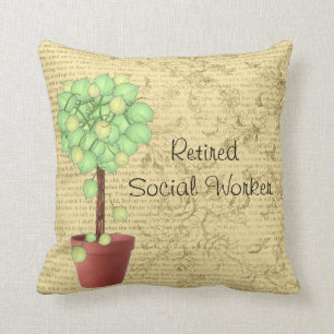 Retired Social Worker Pillow