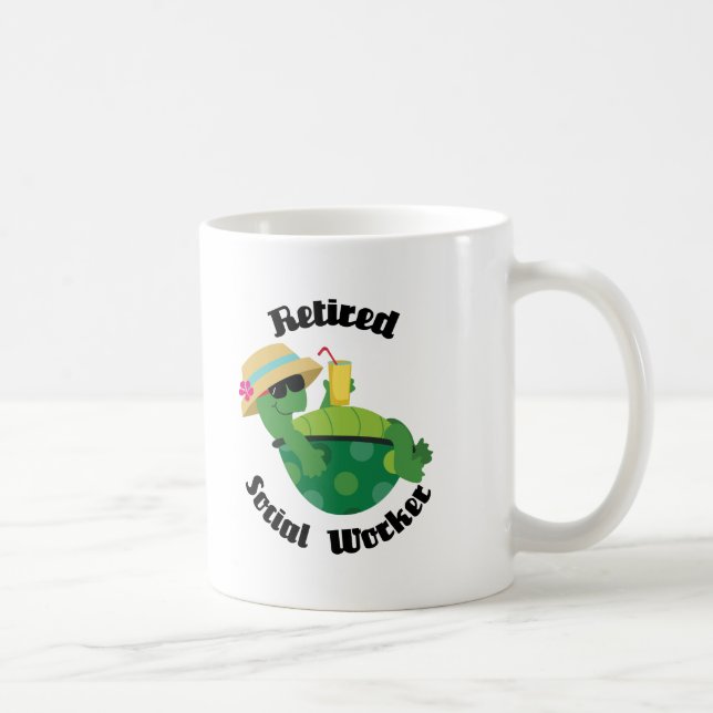 Retired Social Worker (Turtle) Coffee Mug (Right)