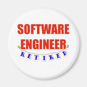 RETIRED SOFTWARE ENGINEER MAGNET