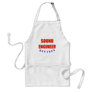 RETIRED SOUND ENGINEER STANDARD APRON