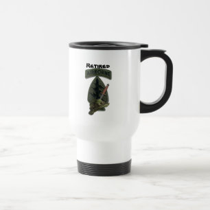 Retired special forces green berets patch travel mug