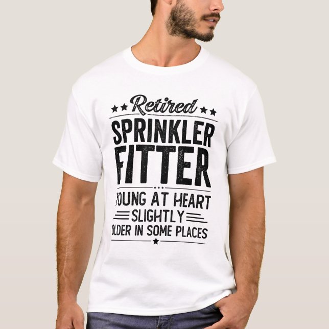Retired Sprinkler Fitter T-Shirt (Front)