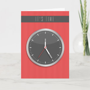 Retired Stripe Clock Card