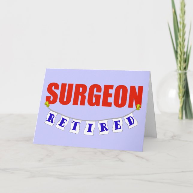 RETIRED SURGEON CARD (Front)