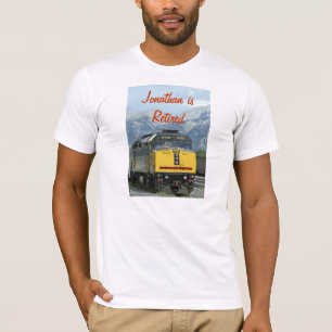 Retired T-Shirt, Yellow Train T-Shirt