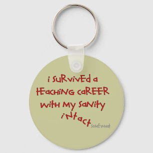 Retired Teacher Gifts, Hilarious Sayings Key Ring