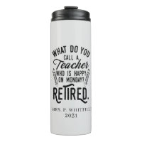 Retired Teacher Head of School Retirement Custom