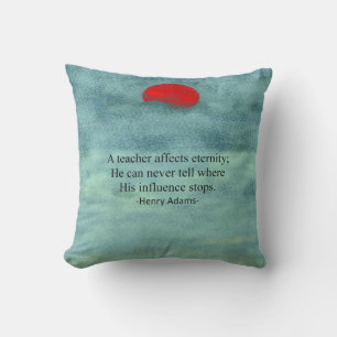 Retired Teacher Modern Art Pillow #35