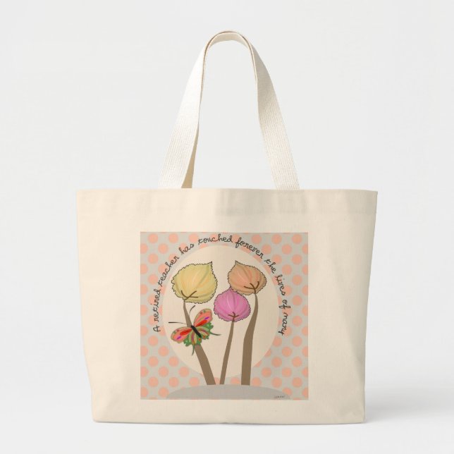 Retired Teacher Tote Bag (Front)