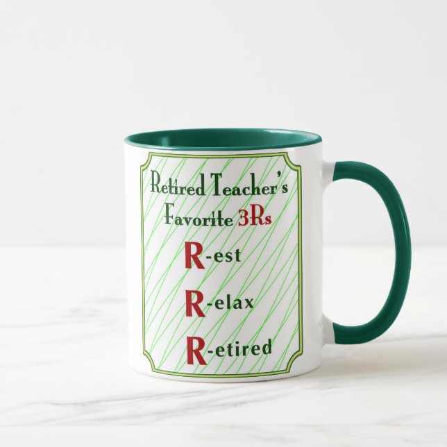 Retired Teachers 3Rs - Coffee Mug (Right)