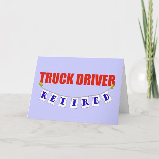 Retired Truck Driver Card (Front)