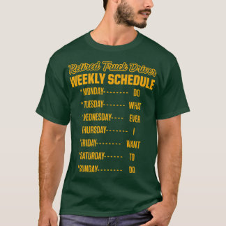 Retired Truck Driver Trucker Retirement2438 T-Shirt