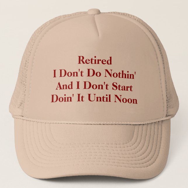 Retired Trucker Hat (Front)