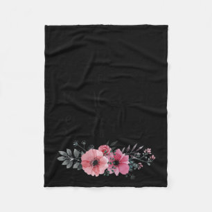 Retired Under New Management Grandson Funny Grandm Fleece Blanket