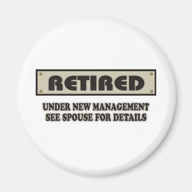 RETIRED. Under New Management Magnet (Front)