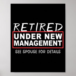 Retired Under New Management See Suse Funny Retire Poster