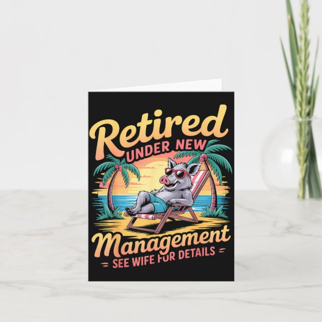 Retired Under New Management See Wife For Details  Card (Front)