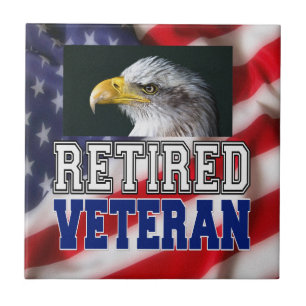 Retired Veteran Ceramic Tile