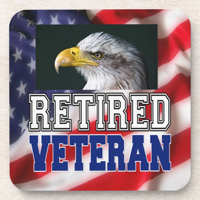 Retired Veteran Coaster (Front)