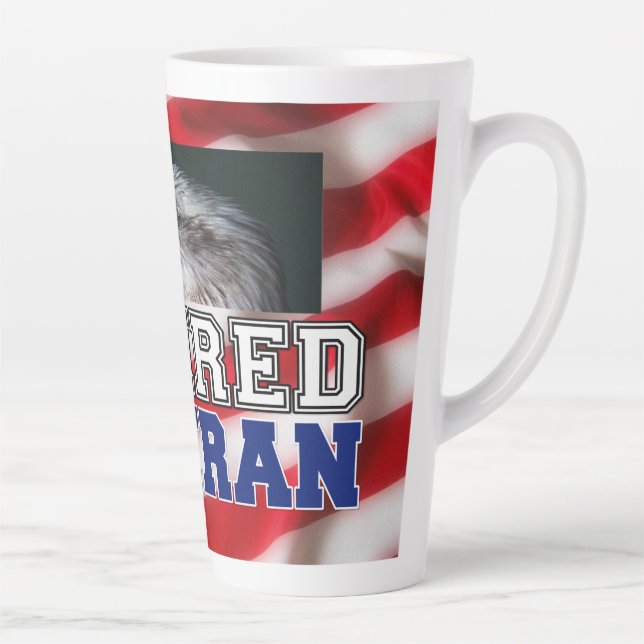 Retired Veteran Latte Mug (Right)