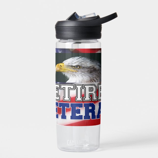 Retired Veteran Water Bottle (Left)