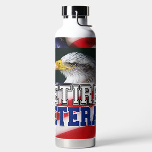 Retired Veteran Water Bottle