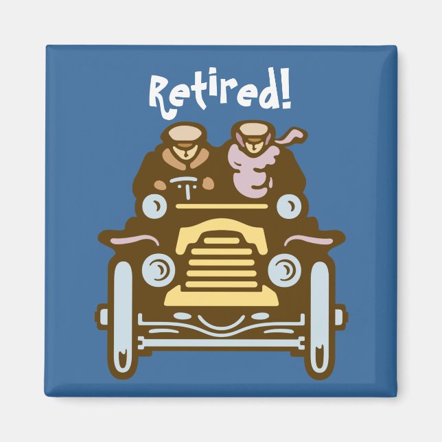 Retired: Vintage Car Magnet (Front)