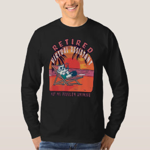 Retired Virtual Assistant  Vintage Retirement T-Shirt