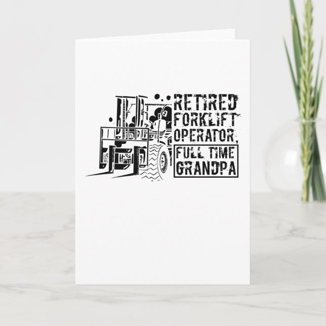 Retired warehouse worker card (Front)