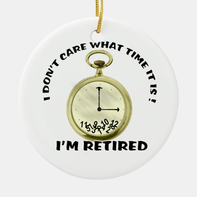 Retired watch ceramic tree decoration (Front)