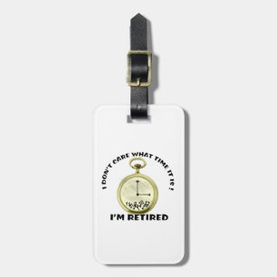 Retired watch luggage tag