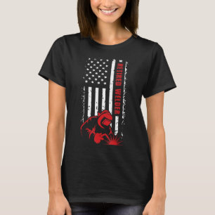 Retired Welder Us Flag Welder Retirement T-Shirt