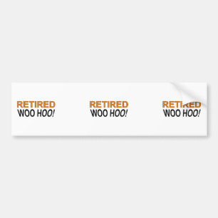 Retired Woo Hoo Bumper Sticker