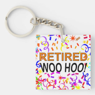 Retired Woo Hoo Confetti Party  Key Ring