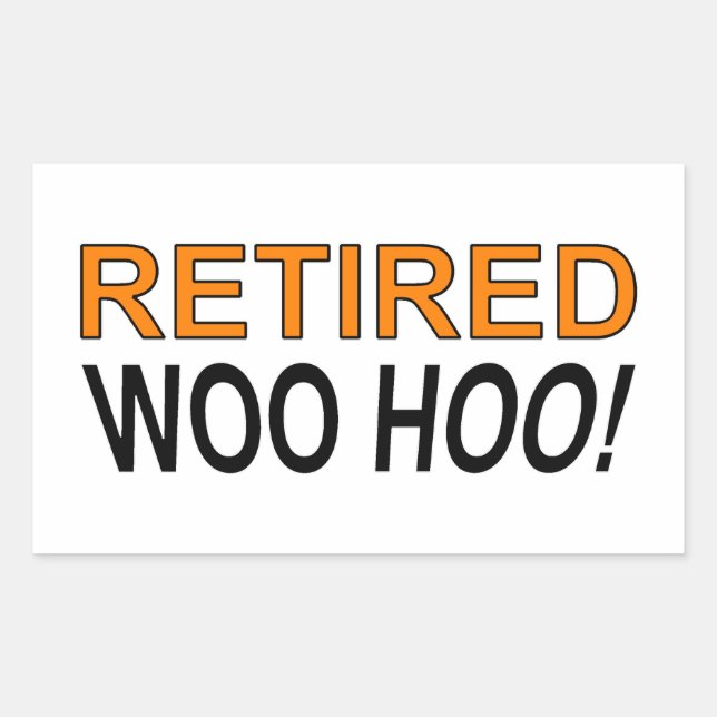 Retired Woo Hoo Rectangular Sticker (Front)