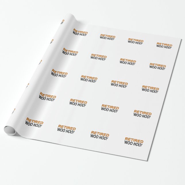 Retired Woo Hoo Wrapping Paper (Unrolled)