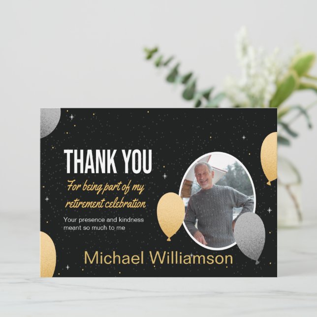 Retiree Appreciation Thank You Card (Standing Front)