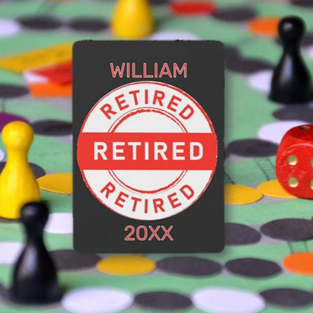 Retiree Fun! Custom Retirement gift Playing Cards (Creator Uploaded)