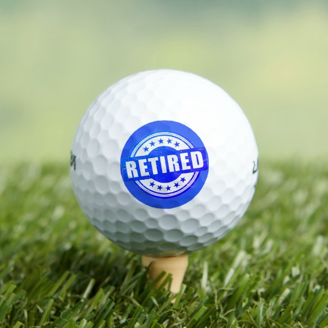 Retiree Gift! Retired Golfer Golf Balls (Insitu Tee)