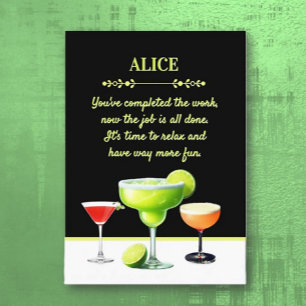 Retiree Happy Hour Personalised Greeting Card
