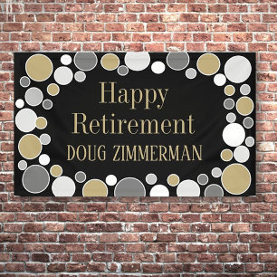 Retiree party! Personalised Retirement Banner