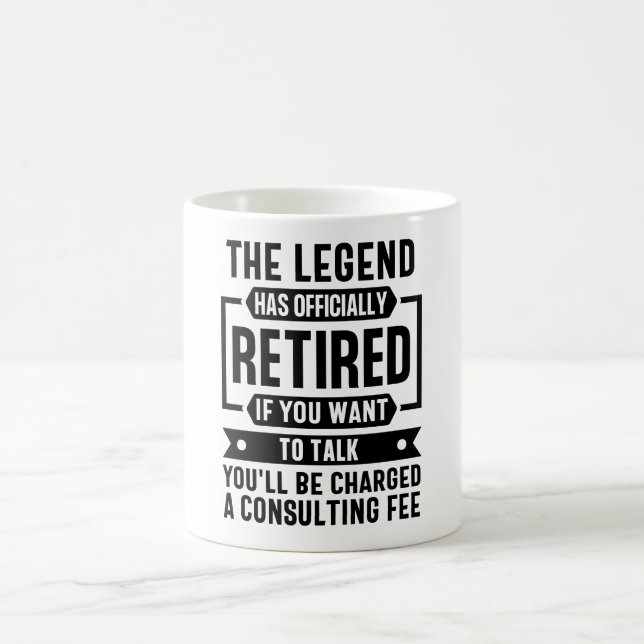  retiree, retirement for men, retirement for women coffee mug (Center)