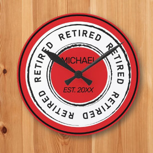 Retiree's Retirement Gift  Round Clock