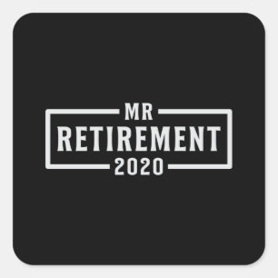 Retirement 2020 Retire Retired Grandpa Funny Gift Square Sticker