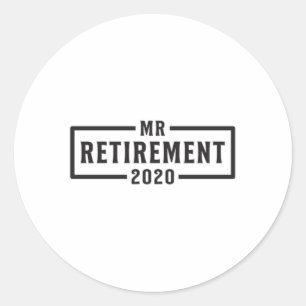 Retirement 2020 Retire Retired Grandpa Gift Idea Classic Round Sticker
